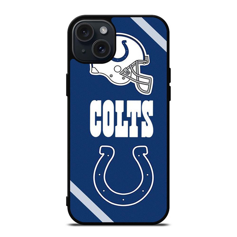 INDIANAPOLIS COLTS ICON iPhone 15 Plus Case Cover INDIANAPOLIS COLTS ICON iPhone 15 Plus Case Cover