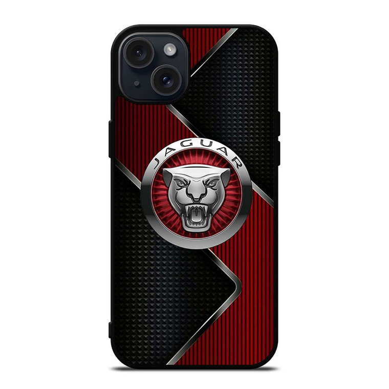 JAGUAR LOGO METAL iPhone 15 Plus Case Cover JAGUAR LOGO METAL iPhone 15 Plus Case Cover