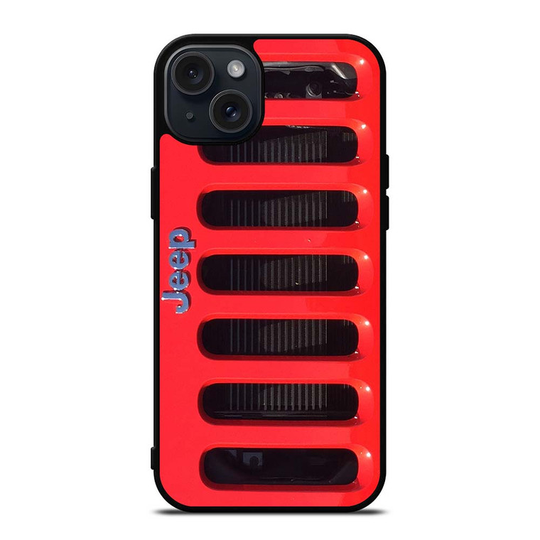 JEEP RED iPhone 15 Plus Case Cover JEEP RED iPhone 15 Plus Case Cover