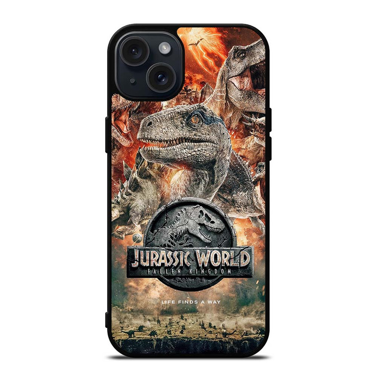 JURASSIC WORLD FALLEN KINGDOM POSTER iPhone 15 Plus Case Cover