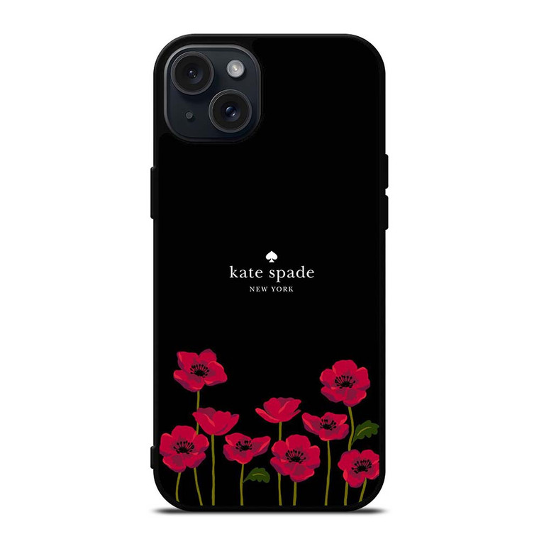 KATE SPADE NEW YORK LOGO ROSES iPhone 15 Plus Case Cover