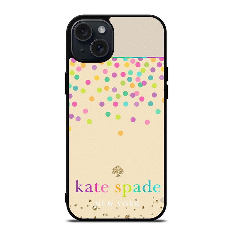 KATE SPADE NEW YORK RAINBOW POLKADOTS iPhone 15 Plus Case Cover