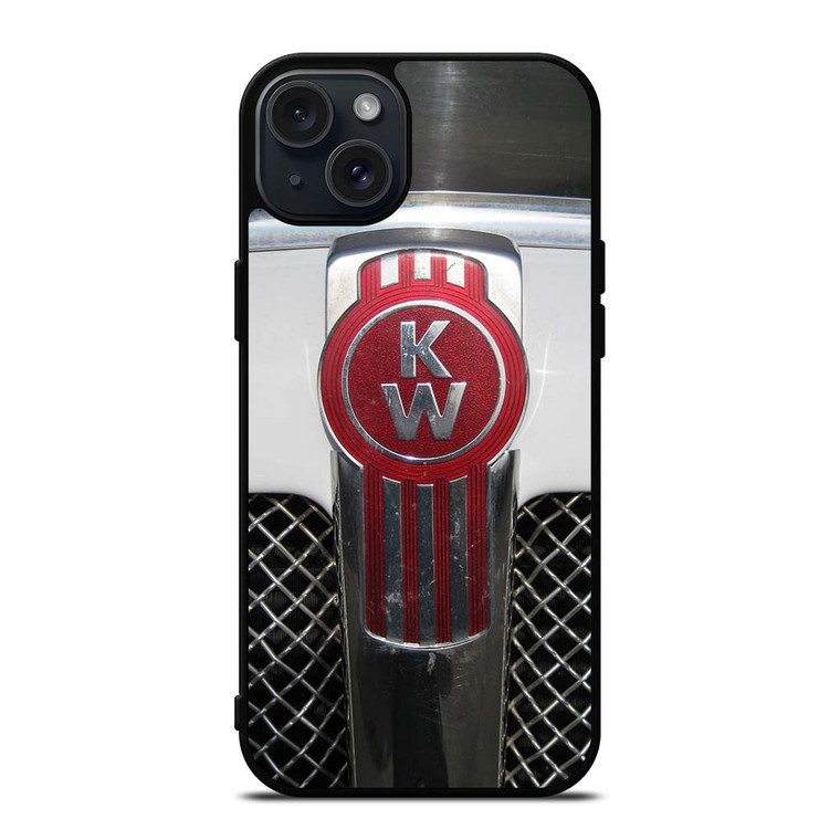 KENWORTH TRUCK LOGO GRAY iPhone 15 Plus Case Cover KENWORTH TRUCK LOGO GRAY iPhone 15 Plus Case Cover
