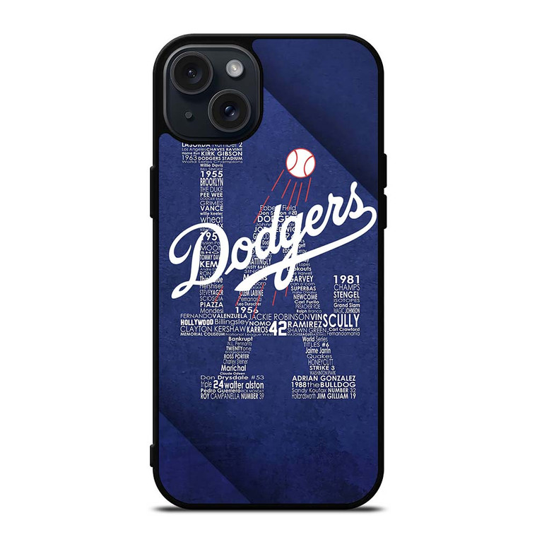 LA LOS ANGELES DODGERS iPhone 15 Plus Case Cover LA LOS ANGELES DODGERS iPhone 15 Plus Case Cover