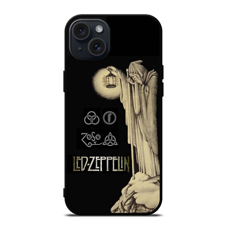 LED ZEPPELIN THE DARKNESS iPhone 15 Plus Case Cover LED ZEPPELIN THE DARKNESS iPhone 15 Plus Case Cover