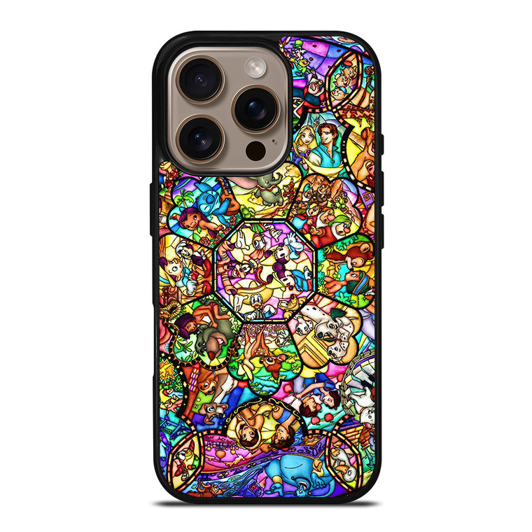 ALL DISNEY CHARACTER GLASS iPhone 16 Pro Case Cover