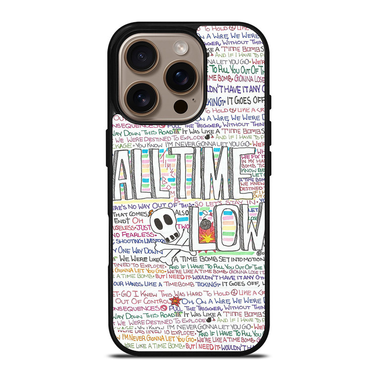 ALL TIME LOW WRITTING iPhone 16 Pro Case Cover ALL TIME LOW WRITTING iPhone 16 Pro Case Cover