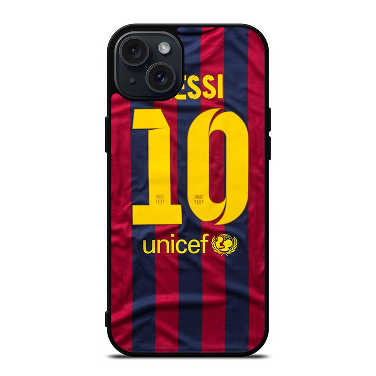 LIONEL MESSI 10 JERSEY BARCELONA iPhone 15 Plus Case Cover