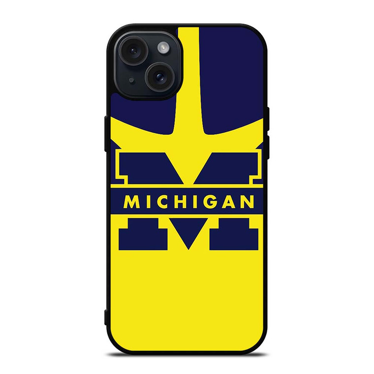 LOGO MICHIGAN WOLVERINES iPhone 15 Plus Case Cover