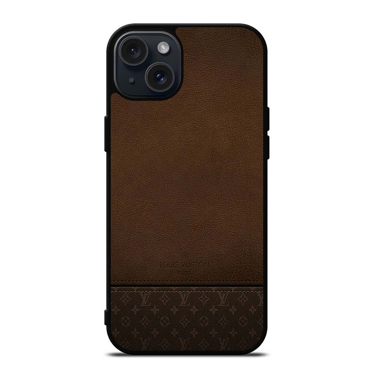 LOUIS VUITTON PARIS LV LOGO LEATHER BAG iPhone 15 Plus Case Cover