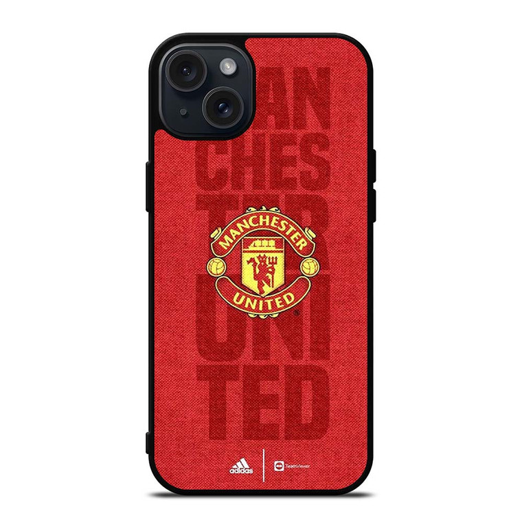 MANCHESTER UNITED FC FOOTBALL LOGO RED DEVILS ICON iPhone 15 Plus Case Cover