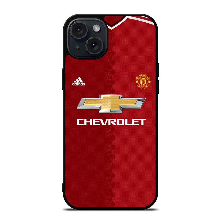 MANCHESTER UNITED FC JERSEY iPhone 15 Plus Case Cover