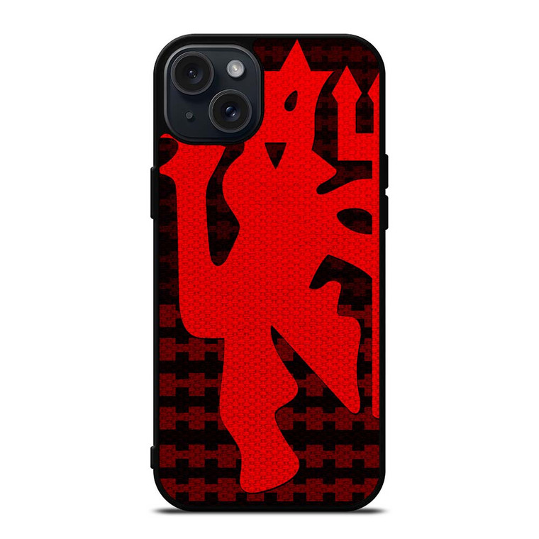 MANCHESTER UNITED RED DEVIL LOGO iPhone 15 Plus Case Cover MANCHESTER UNITED RED DEVIL LOGO iPhone 15 Plus Case Cover