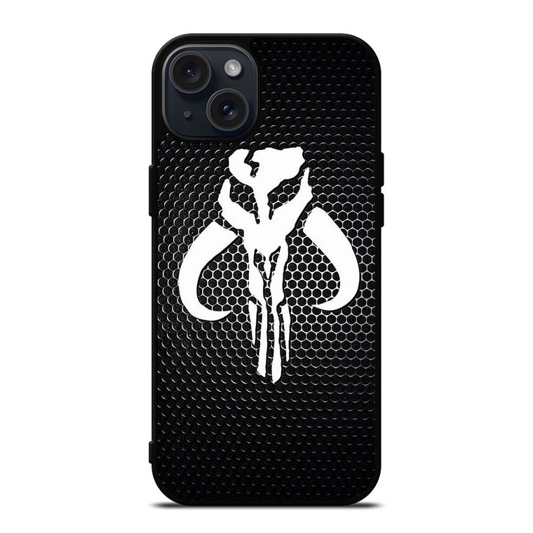 MANDALORIAN METAL CARBON LOGO iPhone 15 Plus Case Cover