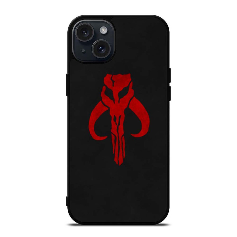 MANDALORIAN RED SKULL LOGO iPhone 15 Plus Case Cover MANDALORIAN RED SKULL LOGO iPhone 15 Plus Case Cover