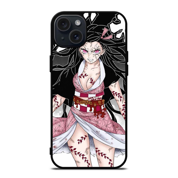 MANGA DEMON SLAYER NEZUKO KAMADO ANIME iPhone 15 Plus Case Cover
