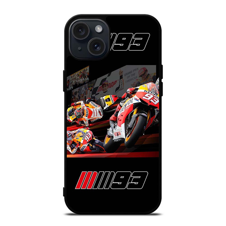MARC MARQUEZ 93 MOTO GP iPhone 15 Plus Case Cover MARC MARQUEZ 93 MOTO GP iPhone 15 Plus Case Cover