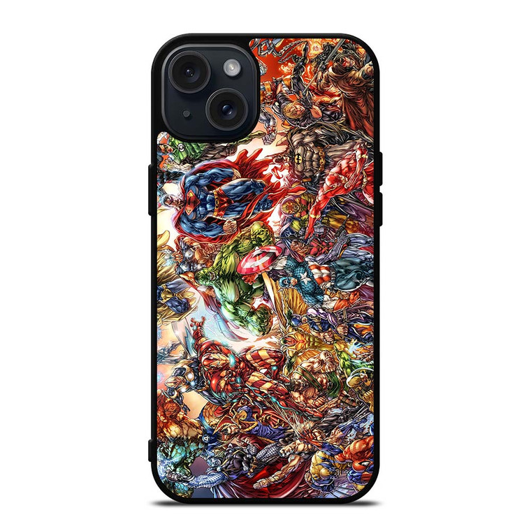 MARVEL AND DC SUPERHEROES iPhone 15 Plus Case Cover