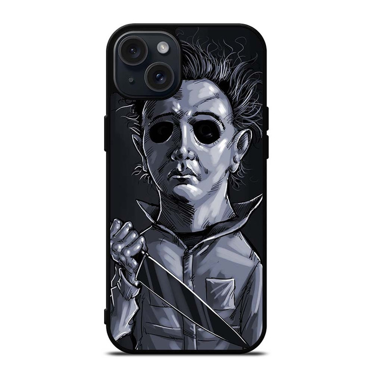 MICHAEL MYERS HALLOWEEN ART iPhone 15 Plus Case Cover