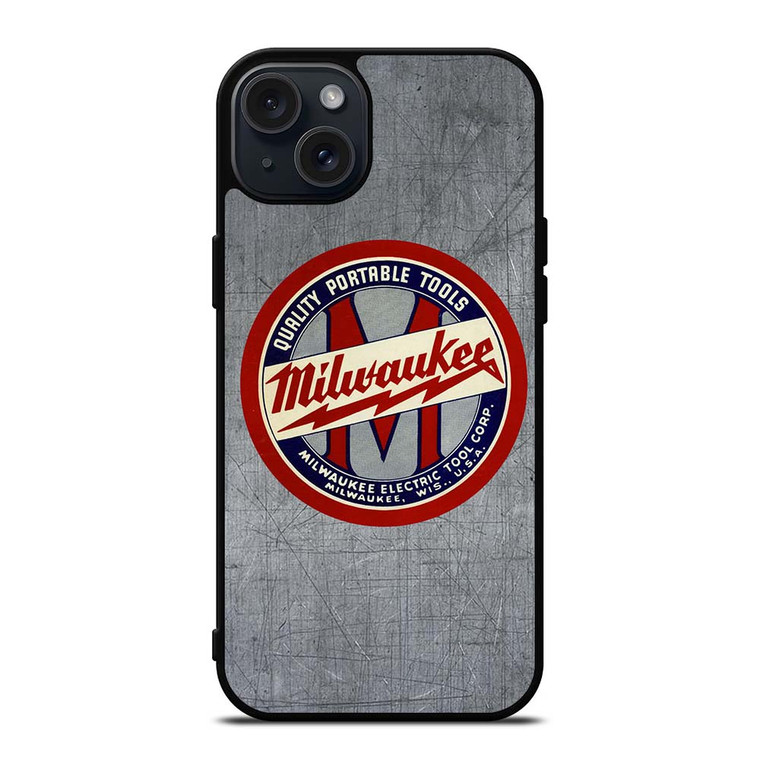 MILWAUKEE PORTABLE TOOL LOGO METAL ICON iPhone 15 Plus Case Cover