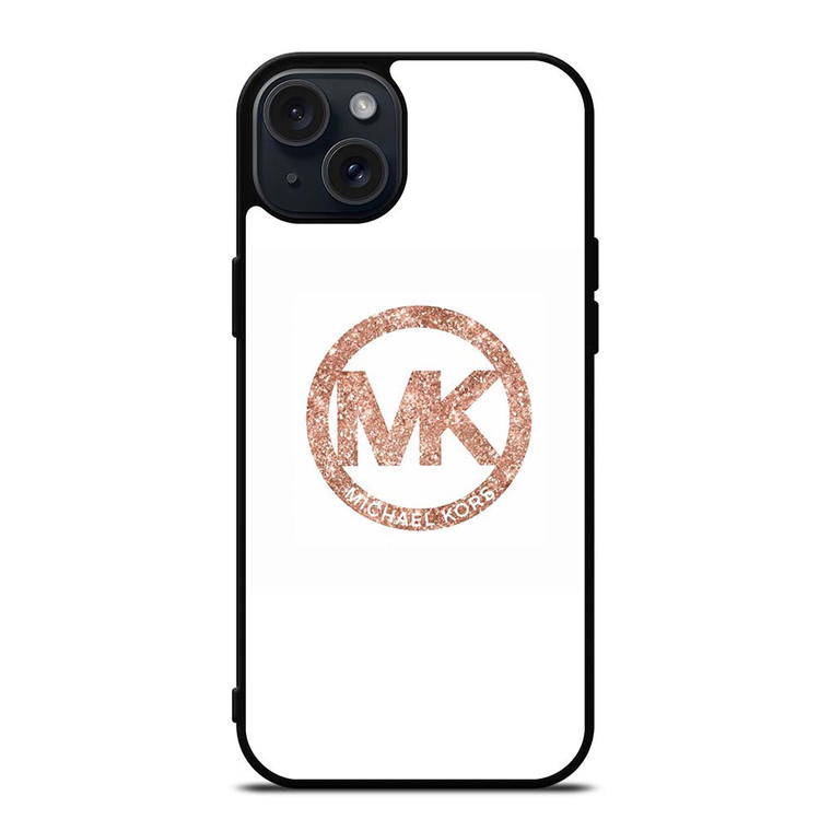 MK MICHAEL KORS LOGO SPARKLE ICON iPhone 15 Plus Case Cover