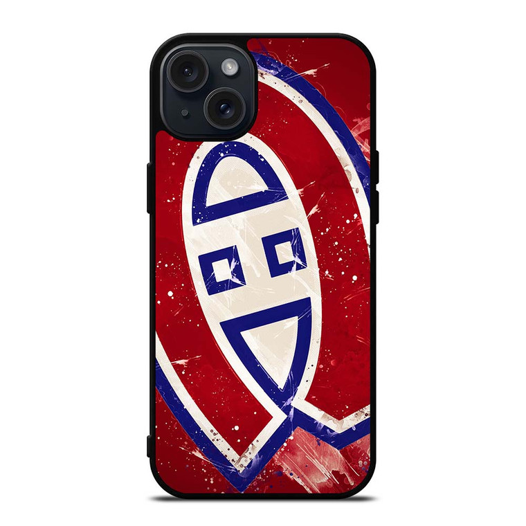 MONTREAL CANADIENS NHL SPLASH LOGO iPhone 15 Plus Case Cover