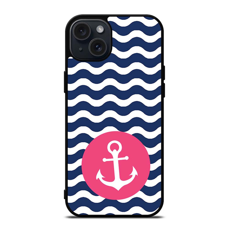 NAUTICAL ANCHOR iPhone 15 Plus Case Cover