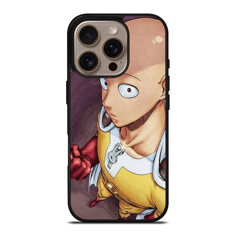 ANIME ONE PUNCH MAN SAITAMA iPhone 16 Pro Case Cover