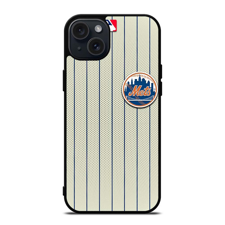 NEW YORK METS ICON BASEBALL TEAM LOGO iPhone 15 Plus Case Cover