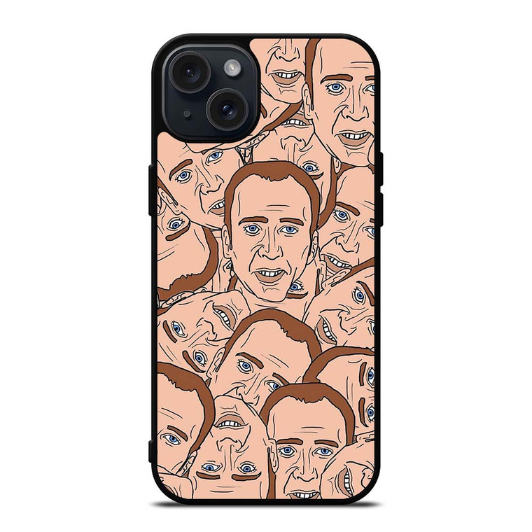 NICOLAS CAGE COLLAGE iPhone 15 Plus Case Cover