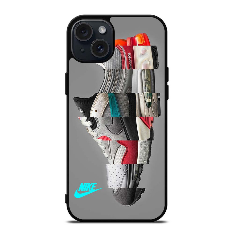 NIKE AIRMAX SHOES COLLAGE iPhone 15 Plus Case Cover NIKE AIRMAX SHOES COLLAGE iPhone 15 Plus Case Cover