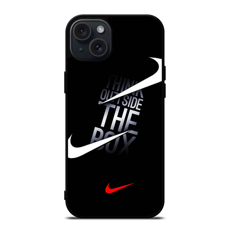 NIKE THINK OUTSIDE THE BOX iPhone 15 Plus Case Cover NIKE THINK OUTSIDE THE BOX iPhone 15 Plus Case Cover