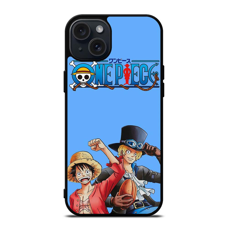 ONE PIECE LUFFY AND SABO iPhone 15 Plus Case Cover ONE PIECE LUFFY AND SABO iPhone 15 Plus Case Cover