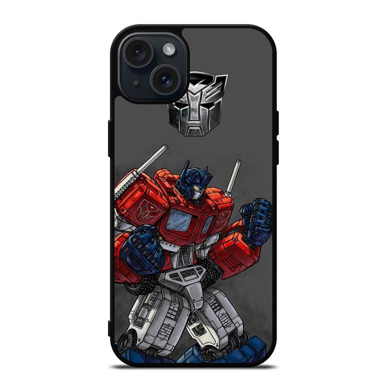 OPTIMUS PRIME CARTOON iPhone 15 Plus Case Cover