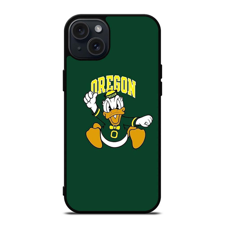 OREGON DUCKS LOGO DONALD DUCKS FOOTBALL ICON iPhone 15 Plus Case Cover