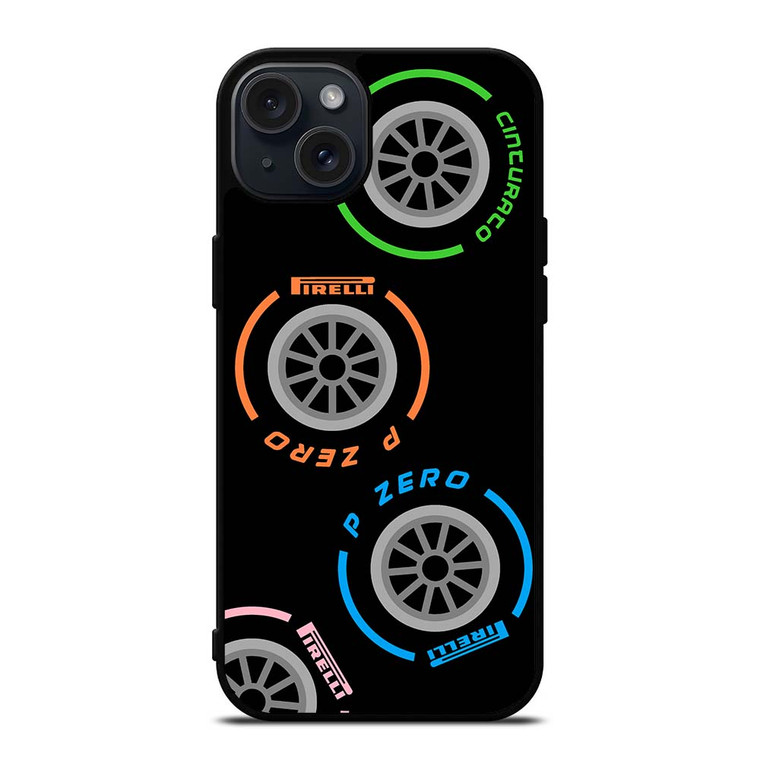 PIRELLI F1 TIRE ICON iPhone 15 Plus Case Cover PIRELLI F1 TIRE ICON iPhone 15 Plus Case Cover