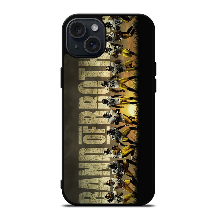 PITTSBURGH STEELERS BAND OF BROTHERS iPhone 15 Plus Case Cover PITTSBURGH STEELERS BAND OF BROTHERS iPhone 15 Plus Case Cover