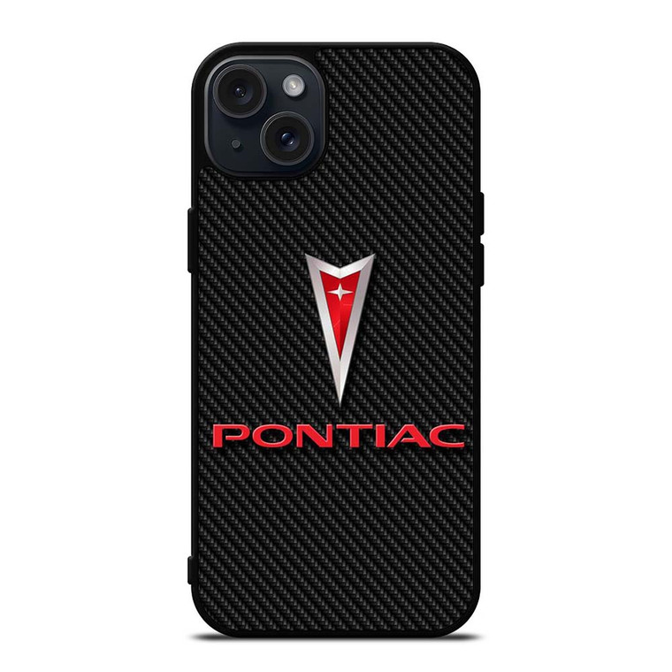 PONTIAC LOGO CAR ICON CARBON iPhone 15 Plus Case Cover