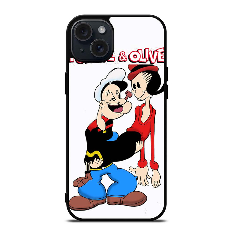 POPEYE AND OLIVE In Love iPhone 15 Plus Case Cover POPEYE AND OLIVE In Love iPhone 15 Plus Case Cover