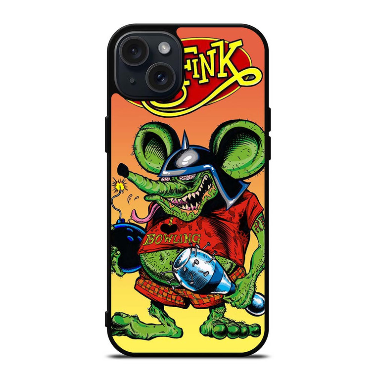 RAT FINK BOWLING iPhone 15 Plus Case Cover RAT FINK BOWLING iPhone 15 Plus Case Cover