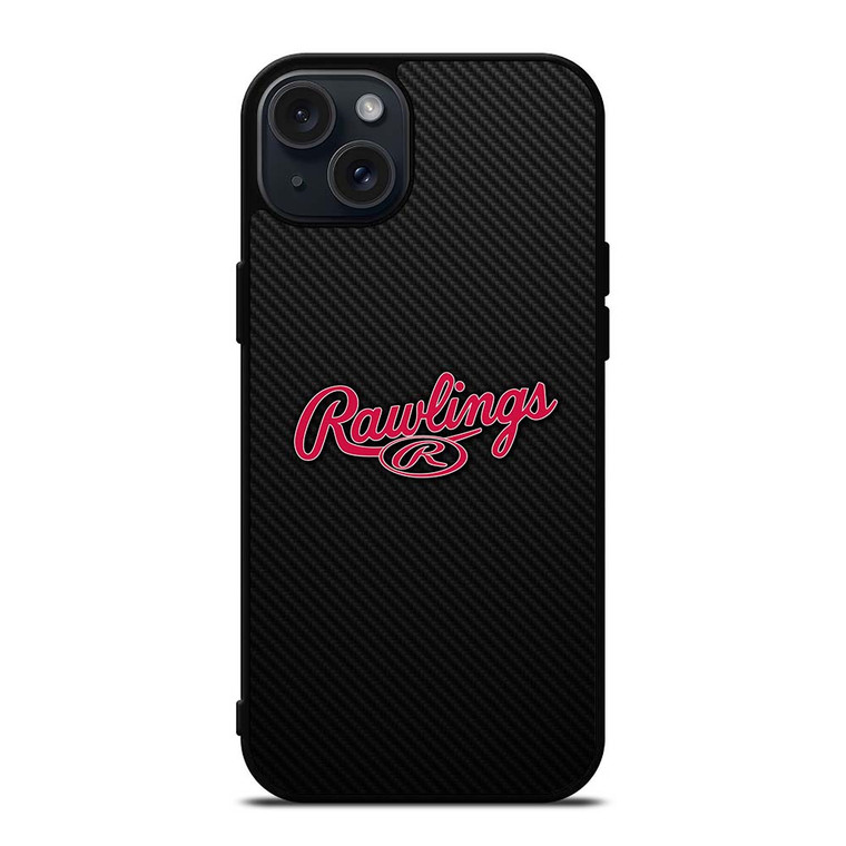 RAWLINGS SPORTWEAR CARBON LOGO iPhone 15 Plus Case Cover RAWLINGS SPORTWEAR CARBON LOGO iPhone 15 Plus Case Cover