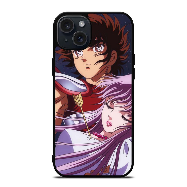SAINT SEIYA PEGASUSAND PRINCESS ATHENA iPhone 15 Plus Case Cover