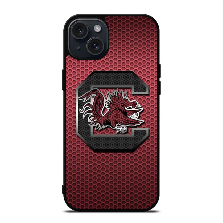 SOUTH CAROLINA GAMECOCKS UNIVERSITY FOOTBALL LOGO iPhone 15 Plus Case Cover