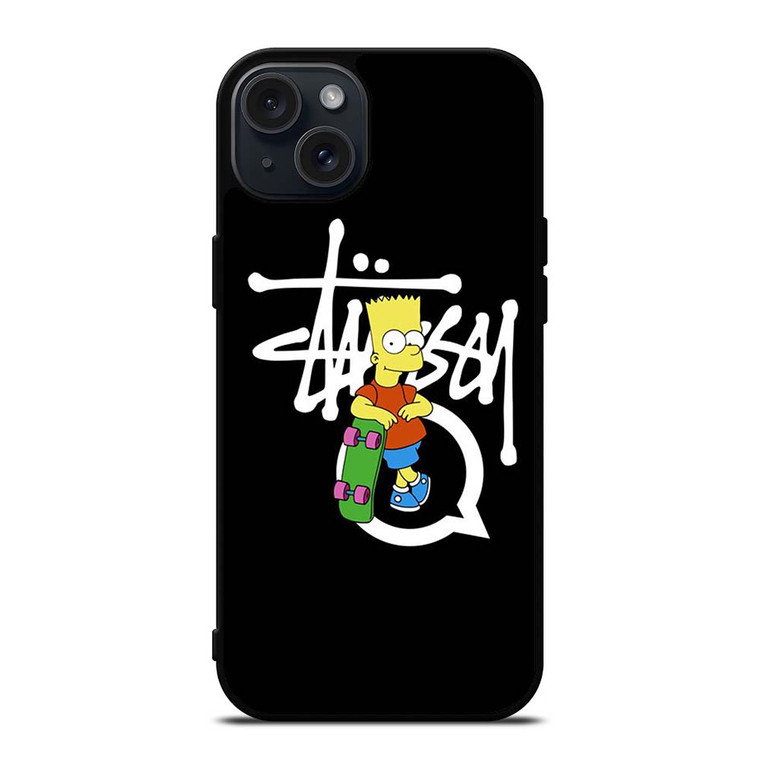 STUSSY BART SIMSON iPhone 15 Plus Case Cover