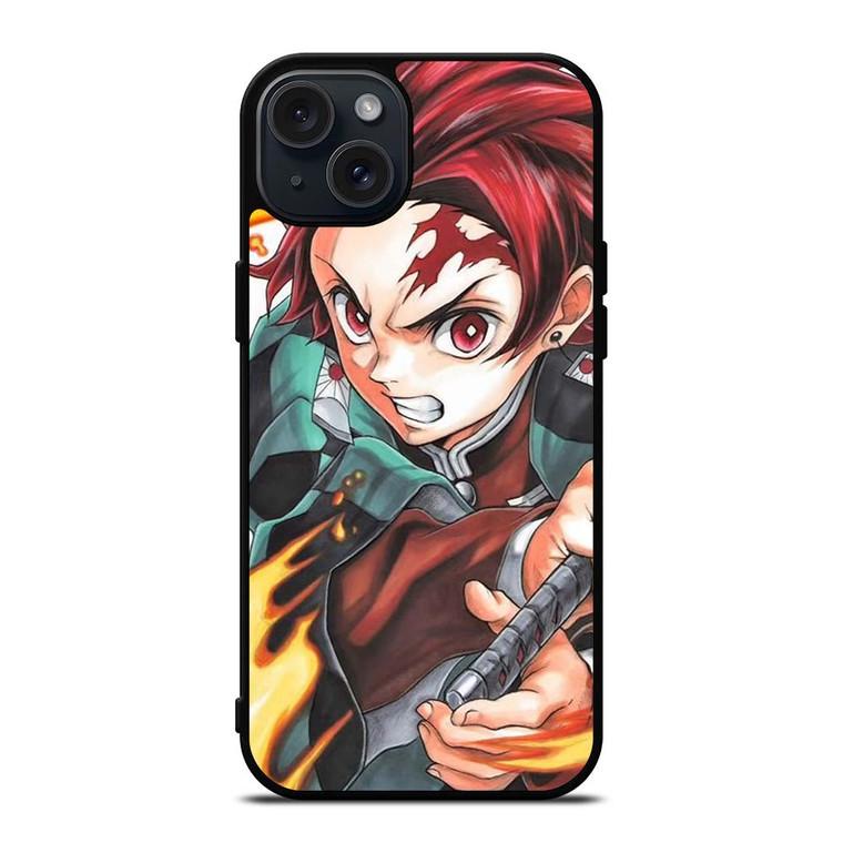 TANJIRO KAMADO DEMON SLAYER ANIME CARTOON iPhone 15 Plus Case Cover