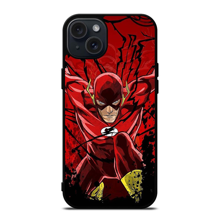 THE FLASH CARTOON DC COMIC iPhone 15 Plus Case Cover THE FLASH CARTOON DC COMIC iPhone 15 Plus Case Cover