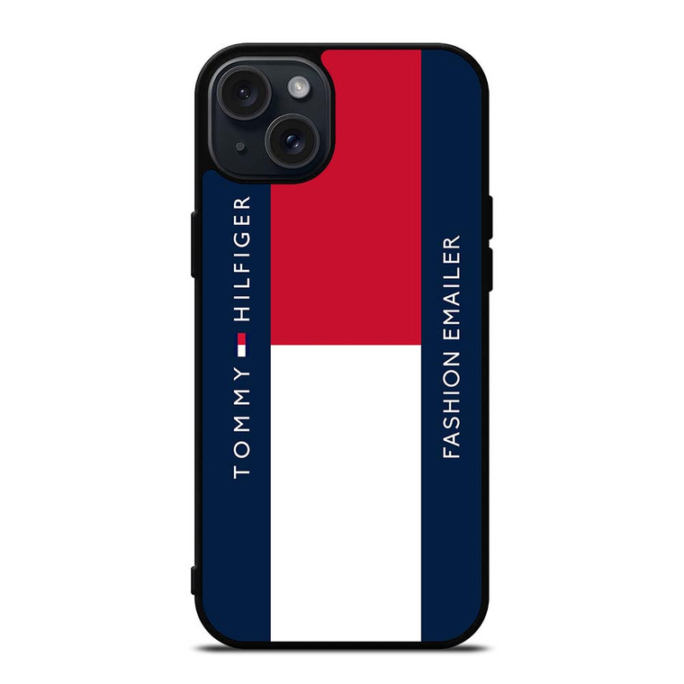 TOMMY HILFIGER TH LOGO FASHION EMAILER iPhone 15 Plus Case Cover TOMMY HILFIGER TH LOGO FASHION EMAILER iPhone 15 Plus Case Cover