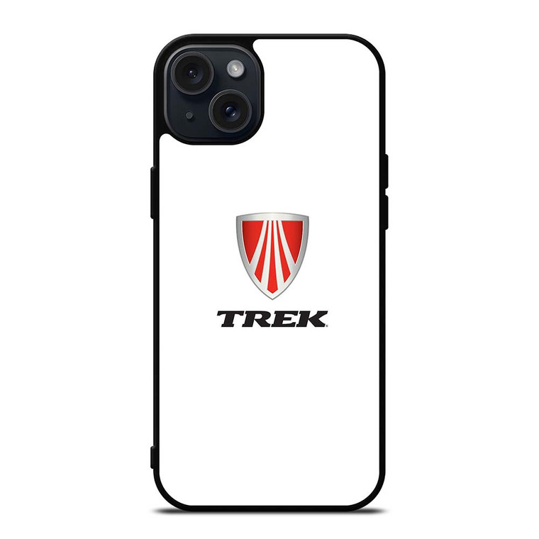 TREK BIKE LOGO WHITE iPhone 15 Plus Case Cover TREK BIKE LOGO WHITE iPhone 15 Plus Case Cover