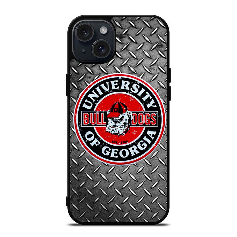 UGA GEORGIA BULLDOGS UNIVERSITY iPhone 15 Plus Case Cover