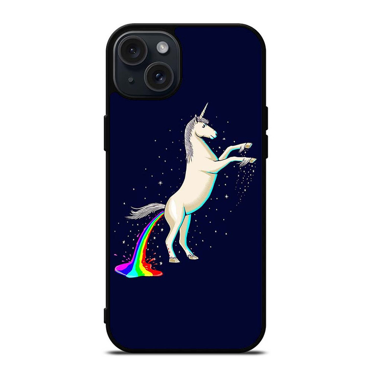 UNICORN POOPING RAINBOW iPhone 15 Plus Case Cover